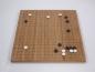 Preview: Bambus-Klappbrett, 19x19, 20mm, dunkel mit gedruckten Linien (2. Wahl)