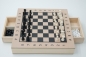 Preview: Go&Schach-Holzbox mit Schubladen, Buchenfurnier