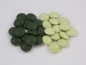 Preview: Glassteine, Jadefarben, 21,5 x 10 mm
