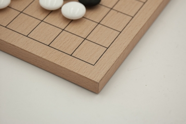 Preview: Buchenfurnierbrett, Metallscharnier, 19x19, 13mm