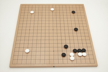 Buchenfurnierbrett, Magnetscharnier, 19x19/13x13, 13mm