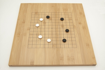 Preview: Bambusbrett, 19x19/13x13, 20mm, mit gedruckten Linien