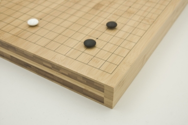 Preview: Bambusbrett, 19x19, 50mm, mit gedruckten Linien