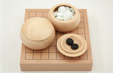 Preview: 9x9-Set Buche, 36mm, mit Lindenholzdosen