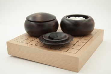 Preview: 9x9-Set Buche, 36mm, mit Lindenholzdosen