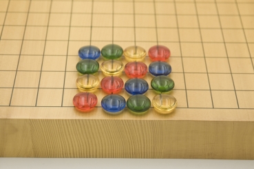 Farbige Go-Steine