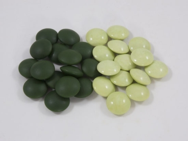 Preview: Glassteine, Jadefarben, 21,5 x 10 mm