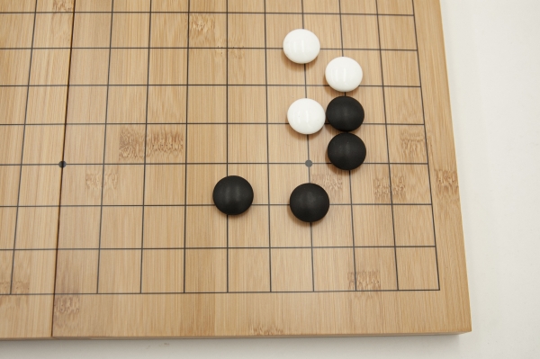 Bambus-Klappbrett, 19x19, 20mm, mit gedruckten Linien