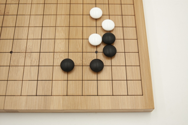 Bambus-Klappbrett, 19x19, 20mm, mit gefrästen Linien