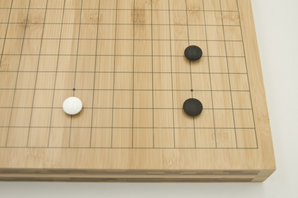 Bambusbrett, 19x19, 50mm, mit gedruckten Linien