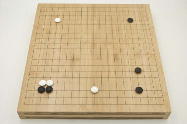 Bambusbrett, 19x19, 50mm, mit gedruckten Linien