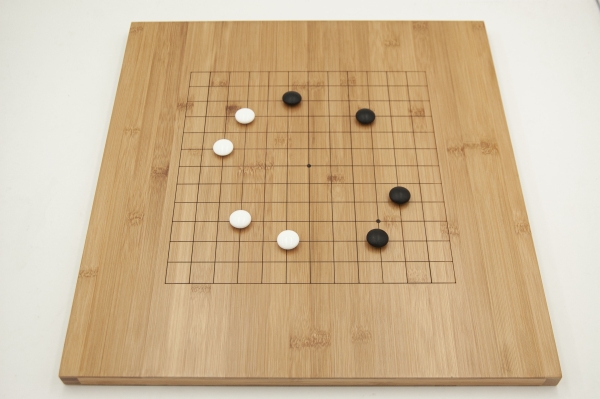 Bambusbrett, 19x19/13x13, 20mm, mit gefrästen Linien